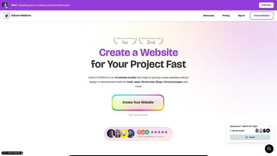 Unicorn Platform 🦄  AI Website Builder for Busy Founders